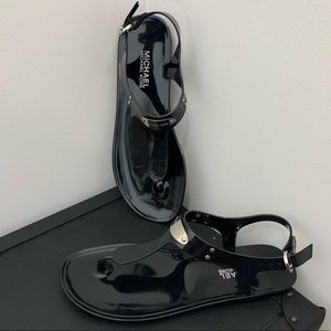 Michael Kors Black Jelly Sandals